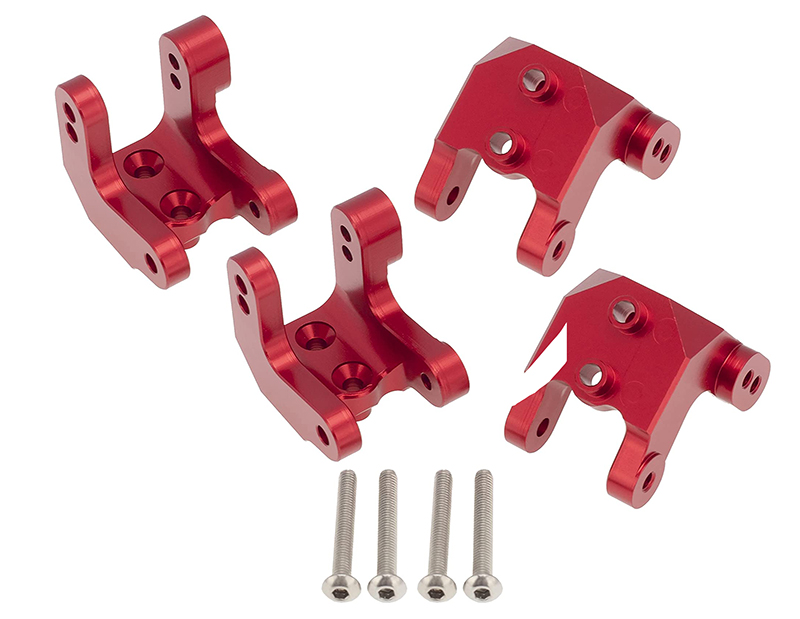 C30985RED Alloy Upper Shock Mounts for Losi 1/8 LMT 1.0 4WD Monster Truck - Image 1