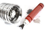 Billet Machined Straight Axle w/ Dually Wheels for 1/14 Semi-Tractor (W=182mm) - Image 2