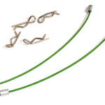 Secured Body Clip (4) with 80mm Retainer Link for 1/16 & 1/10 RC