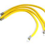 1/10 Model Scale 3x150mm Bungee Elastic Cord Strap w/ Hooks for Off-Road Crawler