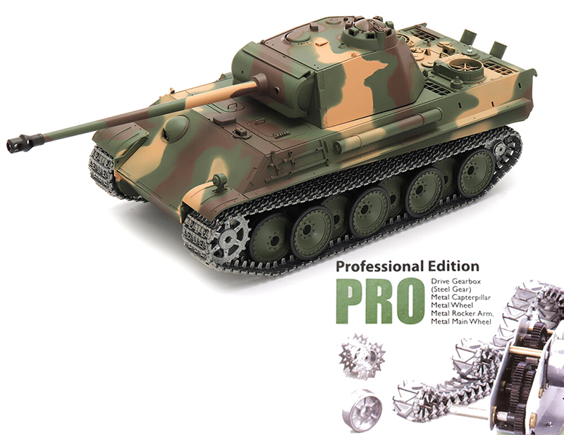 C31224 1/16 Scale German Panther G Main Battle Tank, 2.4Ghz R/C Model HL3879-1Pro 7.0 - Image 1