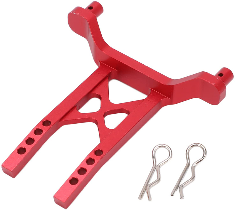 C31268RED Alloy Machined Rear Body Mount for Traxxas LaTrax Teton 1/18 Monster Truck - Image 1