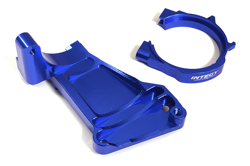 C31295BLUE Billet Machined Blue Motor Mount for Traxxas 1/10 Maxx 4S 8960 - Image 1