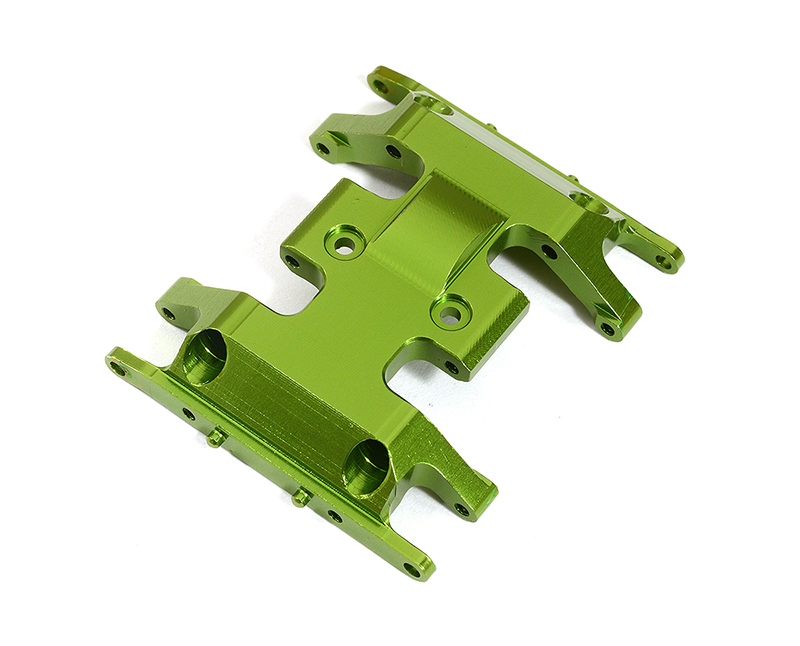 C31298GREEN Billet Machined Center Gearbox Mounting Plate for Axial 1/24 SCX24 - Image 1