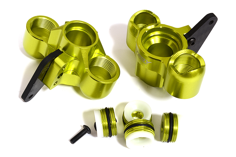 C31321GREEN Billet Machined Steering Knuckles for Arrma 1/8 Kraton 6S BLX AR330505 - Image 1