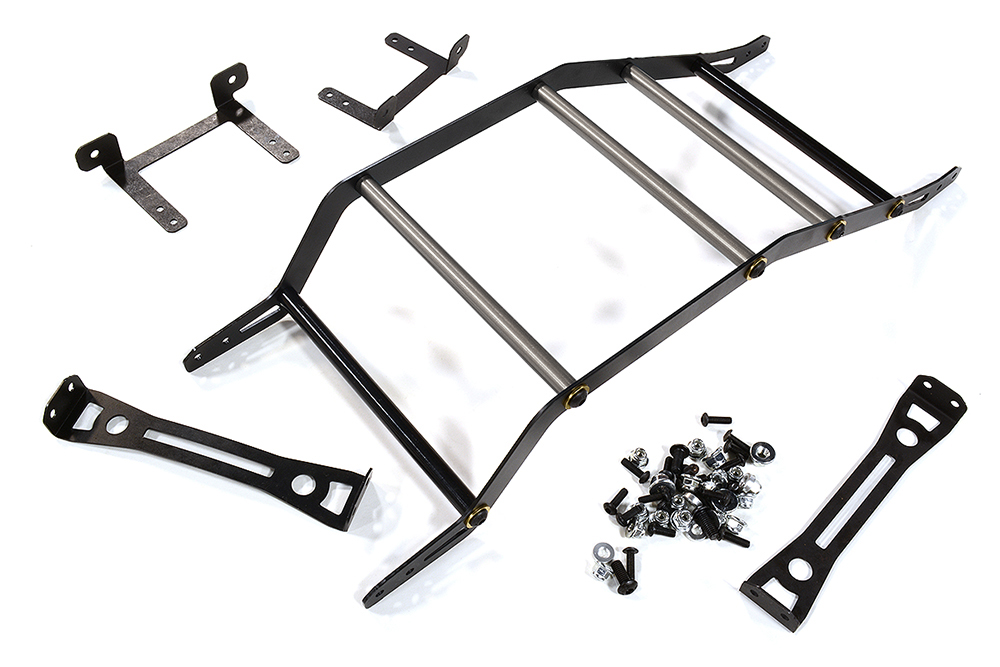 C31325GREY Alloy Exo-Skeleton Body Roll Cage Kit for Arrma 1/8 Outcast 6S BLX AR406086 - Image 1