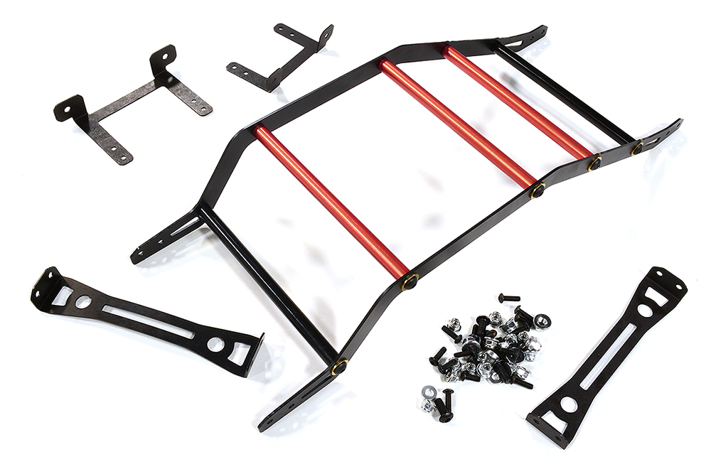 C31325RED Alloy Exo-Skeleton Body Roll Cage Kit for Arrma 1/8 Outcast 6S BLX AR406086 - Image 1