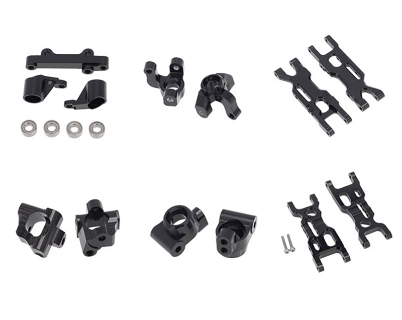 C31396BLACK Alloy Machined Suspension Package B for Losi 1/18 Mini-T 2.0 - Image 1