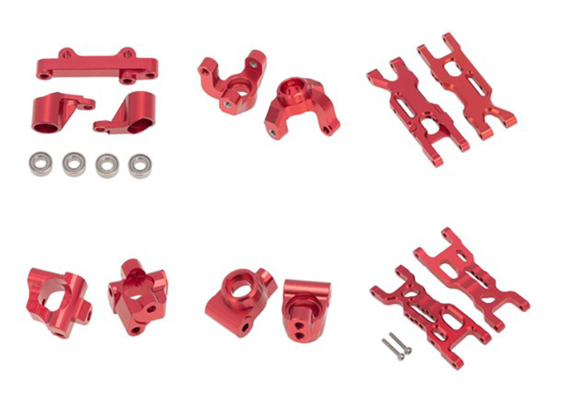 C31396RED Alloy Machined Suspension Package B for Losi 1/18 Mini-T 2.0 - Image 1