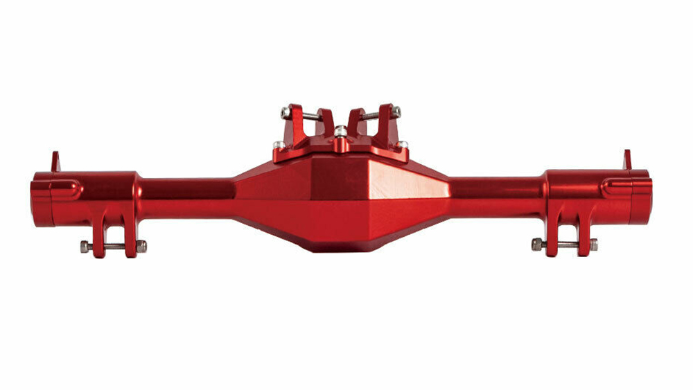 C31420RED Alloy Machined Rear Axle Housings for Losi 1/6 Super Baja Rey 1.0 & 2.0 - Image 1