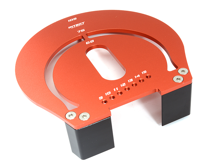 C31545RED Billet Machined Aluminum Wheel Well Marker for 1/8 Scale On-Road - Red - Image 1
