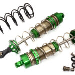 Green Alloy Machined HD Big Bore Shocks for 1/8 Scale Off-Road (140mm, Set of 2)
