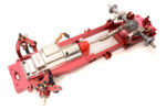 Machined Alloy Chassis Conversion Kit for WPL D12 Truck in Red - Image 2