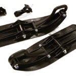 Front Sled Ski Attachment Set for Losi 1/10 Lasernut U4 4WD RTR (for RWD)