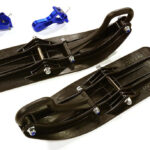 Front Sled Ski Attachment Set for Losi 1/10 Lasernut U4 4WD RTR (for RWD)