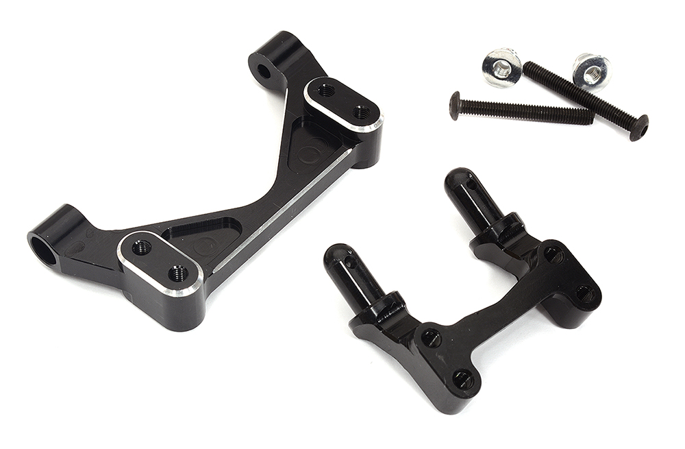 C31603BLACK Alloy Body Roll Cage F&R Mounts for Losi 1/10 Lasernut U4 4WD Brushless RTR - Image 1