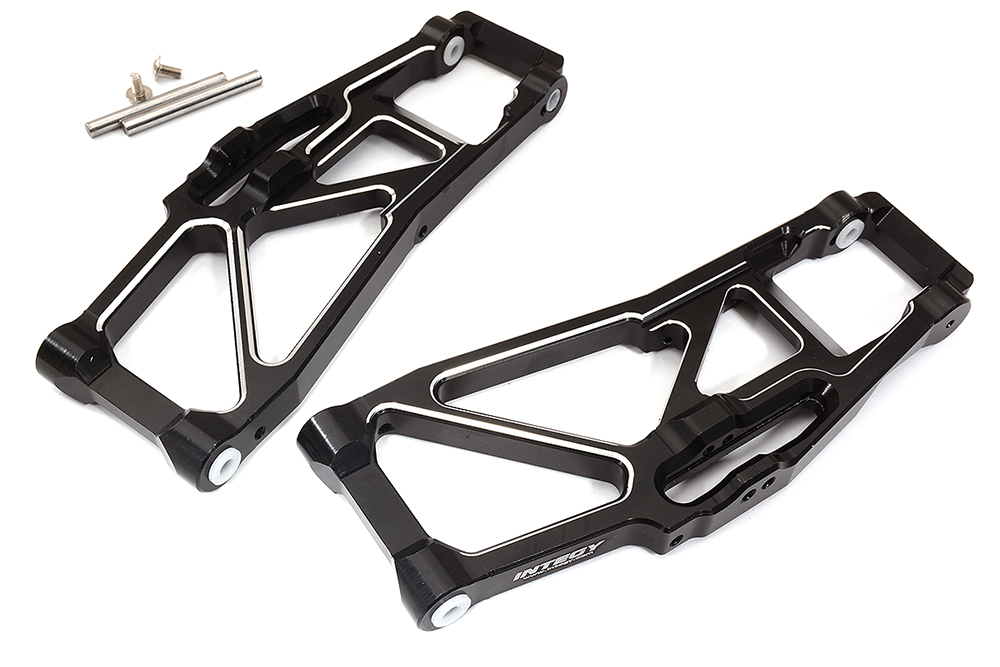 C31634BLACK Billet Machined Lower Suspension Arms for Traxxas 1/10 Maxx V2 w/ WideMaxx 8999 - Image 1