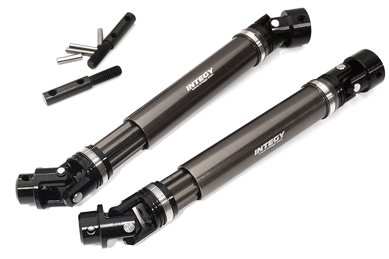 C31636GREY Grey Universal Drive Shafts for 1/10 Scale Traxxas Maxx V2 WideMaxx Upgrade 8996 - Image 1