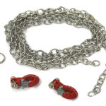 Realistic 1/10 Size Drag Chain & Tow Hooks for 1/10 Scale Off-Road Crawler