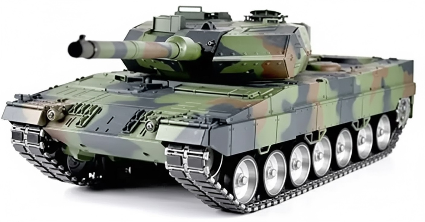 C31725 1/16 Scale German Leopard 2 A6 Tank, 2.4GHz Remote Control Model HL3889-1Pro 7.0 - Image 1