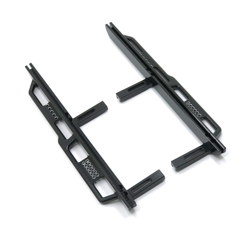 C31766BLACK Alloy Machined Side Step Running Board Set for Axial SCX6 250003 - Image 1