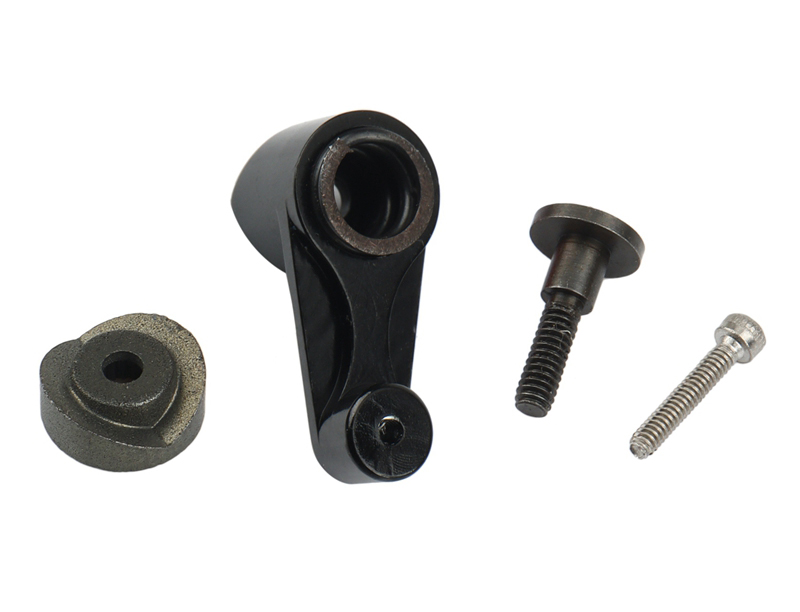 C31797BLACK Alloy Steering Servo Horn for Axial 1/24 SCX24 Rock Crawler - Image 1