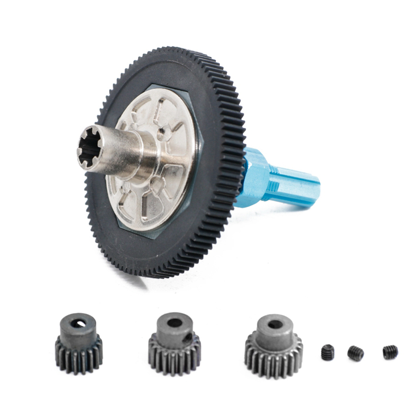 C31855LIGHTBLUE 91T Metal Gear w/ Clutch & Pinions for Arrma 1/10 Granite & Senton 4WD Mega Only - Image 1