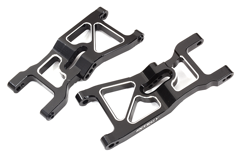 C31958BLACK Billet Machined Black Front Lower Suspension Arms for Losi 1/10 22S Drag - Image 1