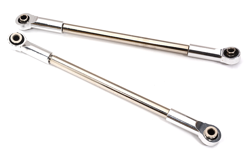 C31968SILVER Billet Machined 112mm Front Upper Linkage (2) for Element RC 1/10 Enduro Sendero - Image 1