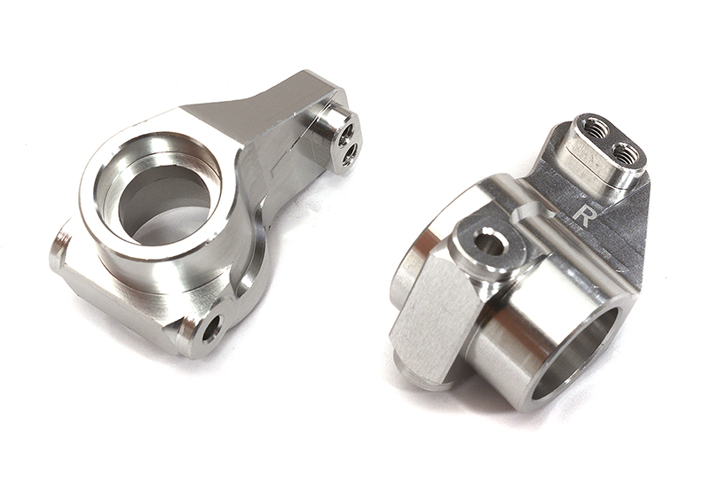 C31980SILVER Billet Machined Rear Hub Carriers for Losi 1/10 2WD RTR 22S Drag, ST & SCT - Image 1