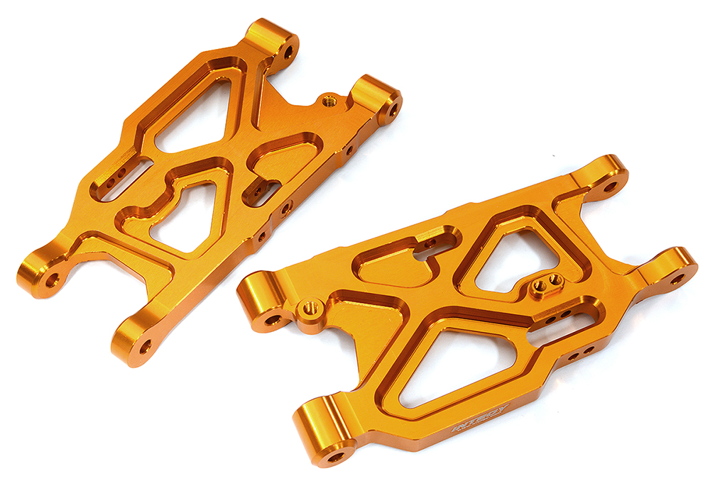 C31981ORANGE Billet Machined Rear Lower Suspension Arms for Arrma 1/7 Limitless AR330192 - Image 1