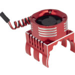 42mm Red Motor Heatsink with 30x30mm Cooling Fan w/ Color LED for 1/10 & 1/8 RC