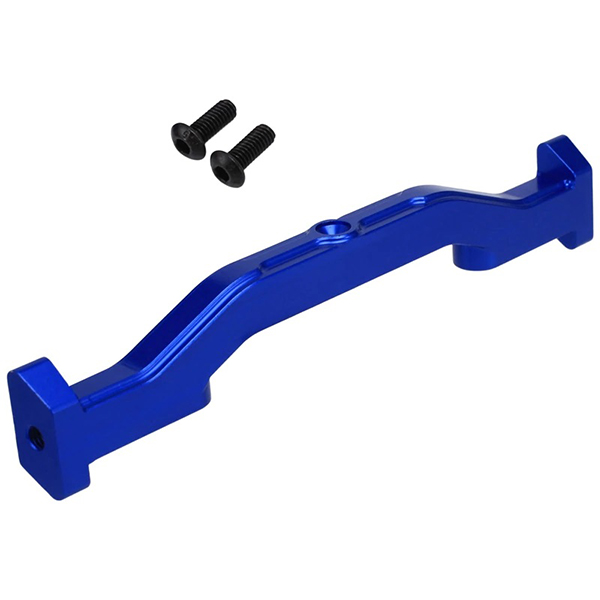 C32214BLUE Blue Alloy Machined Front Lower Chassis Support Upgrade for Axial SCX6 - Image 1