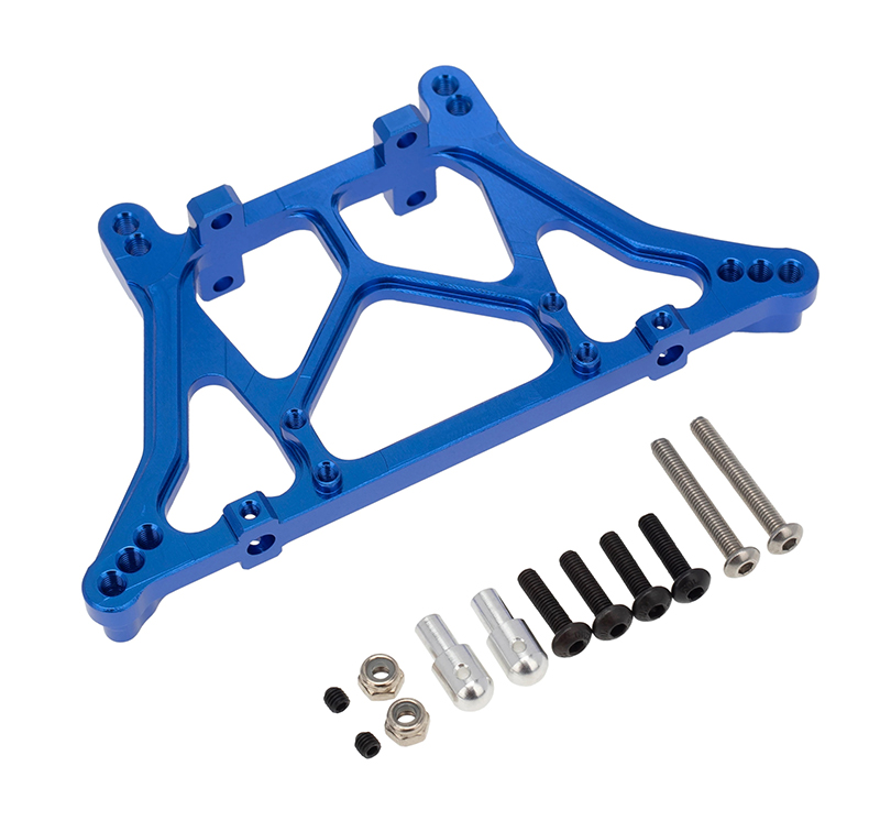 C32272BLUE Alloy Machined Rear Shock Tower for Traxxas 1/10 Drag Slash 2WD 9418 - Image 1