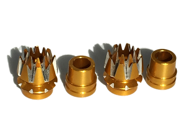 C32287GOLD Transmitter Stick Ends 4mm Size for JR Type Radio - Image 1