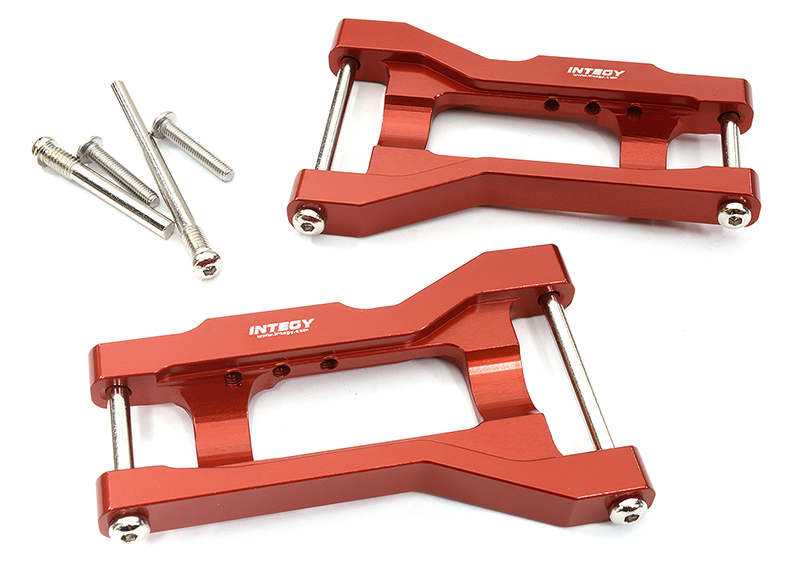 C32312RED Billet Machined Rear Lower Arms 2.5 Toe for Traxxas 1/10 Drag Slash 2WD 2750A - Image 1