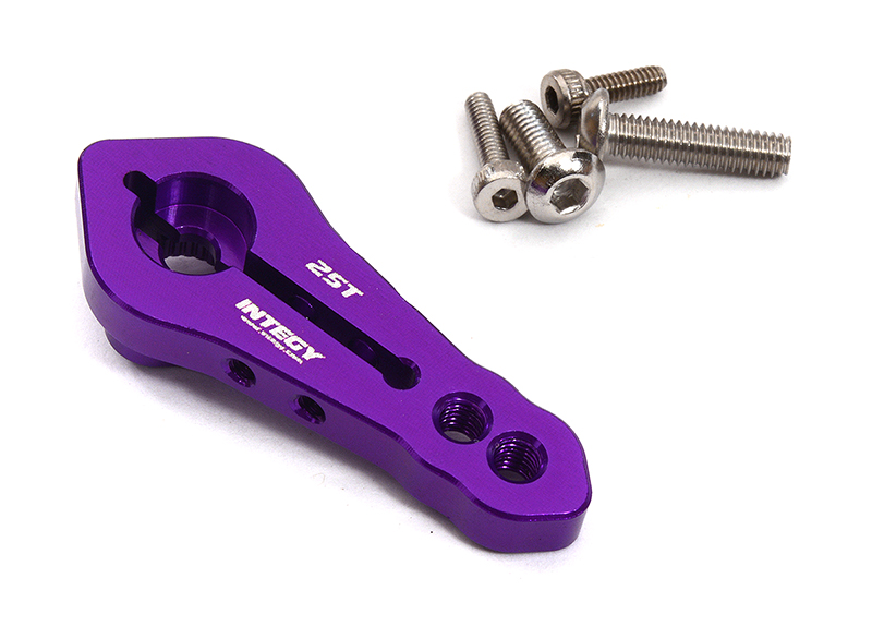 C32331PURPLE Purple Billet Machined Alloy Servo Horn 25T for Futaba Servos (r = 20mm, 24mm) - Image 1