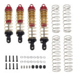 Red Alloy Front & Rear Shock Set for 1/8 Kraton 6S BLX RC Truck