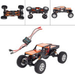 Complete Alloy Conversion Kit w/Roll Cage, Servo, Motor for Axial 1/24 SCX24 C10 - Image 3