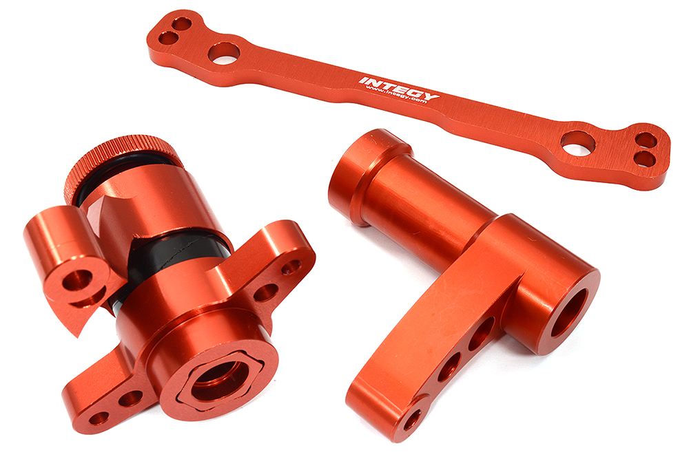 C32403RED Red Billet Machined Steering Bellcrank Upgrade Set for Losi 1/5 DBXL-E 2.0 4WD - Image 1