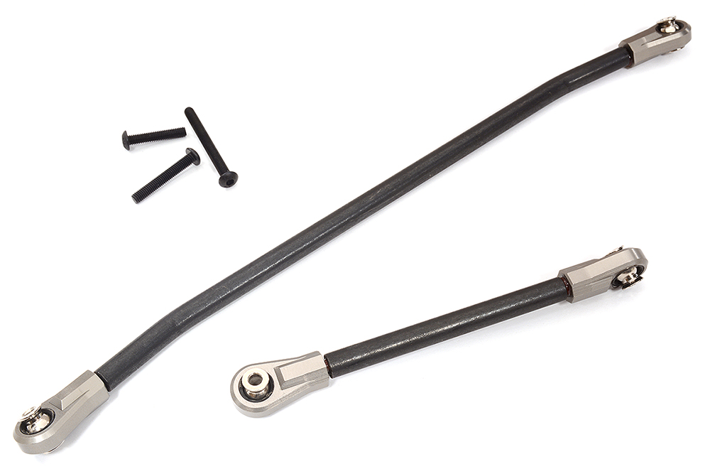 C32405GREY Alloy Machined HD Steering Links(2) for Losi 1/8 LMT & LMT 2.0 4WD Monster Truck - Image 1