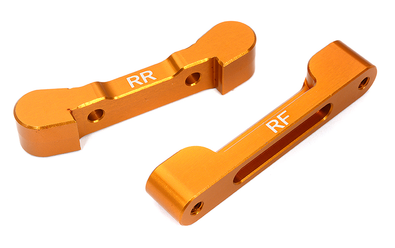 C32406ORANGE Billet Machined Rear Pivot Blocks 3.5 Degree Toe for Losi 1/10 2WD 22S Drag - Image 1
