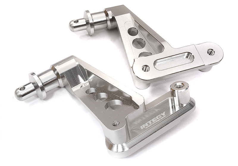 C32427SILVER Billet Machined Rear Body Mounts & Posts for Axial 1/6 SCX6 JLU Wrangler 251008 - Image 1