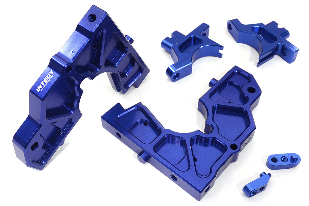 C32429BLUE Billet Machined Rear Bulkhead Set for 1/5 DBXL-E 2.0 4WD - Image 1
