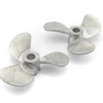 Alloy 40mm 3-Blade Propeller 4mm Shaft LH-RH Set for RC Boat