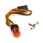 Realistic Roof Top Blue Flashing Light LED 9x15mm Size Red Plastic Housing