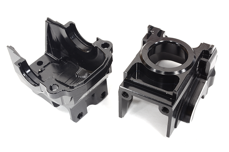 C32552BLACK Billet Machined Rear Differential Housing for Traxxas 1/10 Rustler 4X4 6880 - Image 1