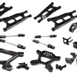Black Billet Machined Alloy Suspension Upgrade Kit for Traxxas 1/10 Hoss 4X4
