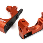 Red Billet Machined Caster Blocks for Traxxas 1/10 Scale Hoss 4X4 6832