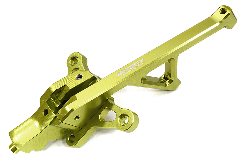 C32564GREEN Billet Machined Front Chassis Brace for Traxxas 1/8 Sledge 4WD - Green 9520 - Image 1